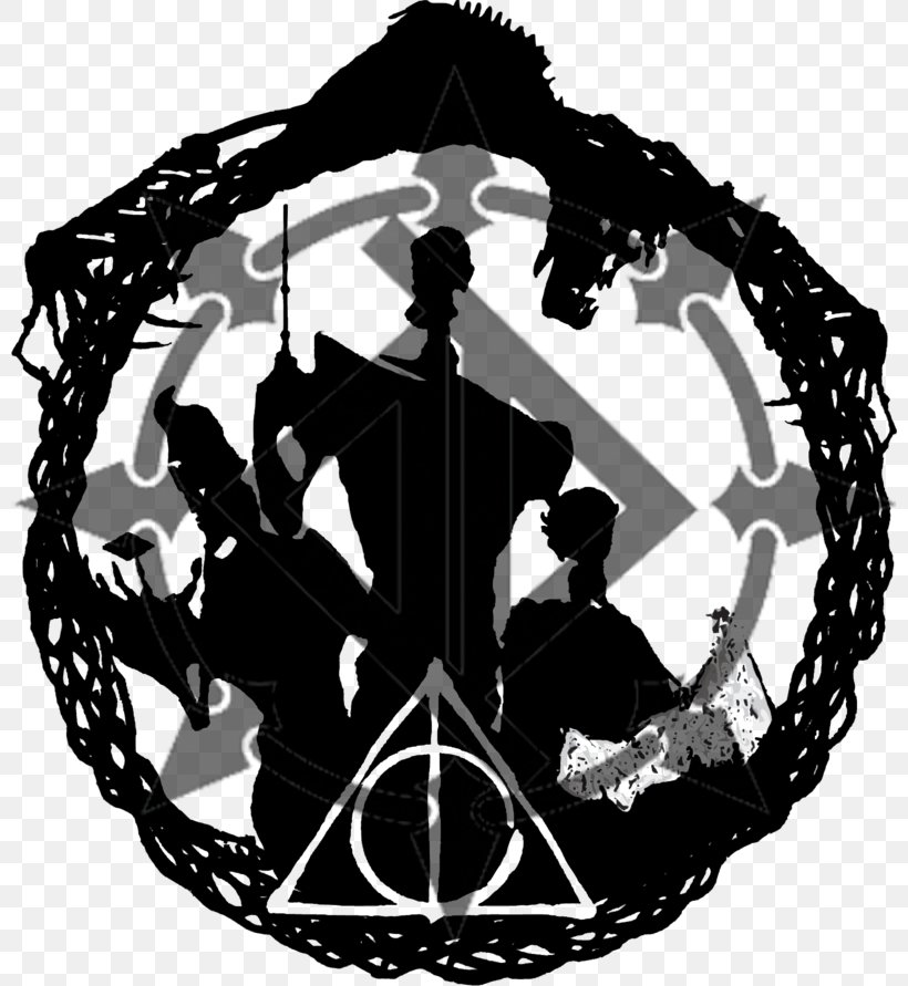 Harry Potter And The Deathly Hallows Symbol Fiction, PNG, 800x891px, Harry Potter, Black And White, Drawing, Fashion Accessory, Fiction Download Free