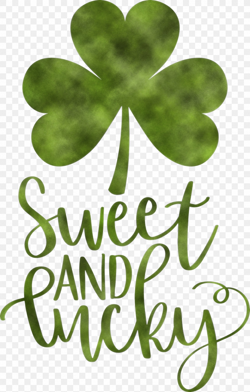 Sweet And Lucky St Patricks Day, PNG, 1916x3000px, St Patricks Day, Biology, Green, Leaf, Meter Download Free