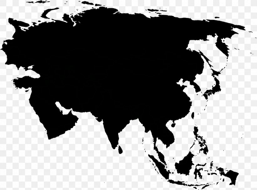 Asia Globe Blank Map Royalty-free, PNG, 1863x1380px, Asia, Art, Black, Black And White, Blank Map Download Free