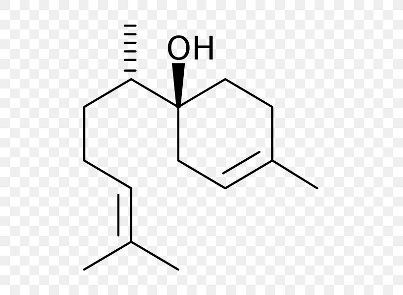 Bisabolol Sesquiterpene Racemic Mixture Alcohol Linalool, PNG, 582x600px, Bisabolol, Alcohol, Area, Black, Black And White Download Free