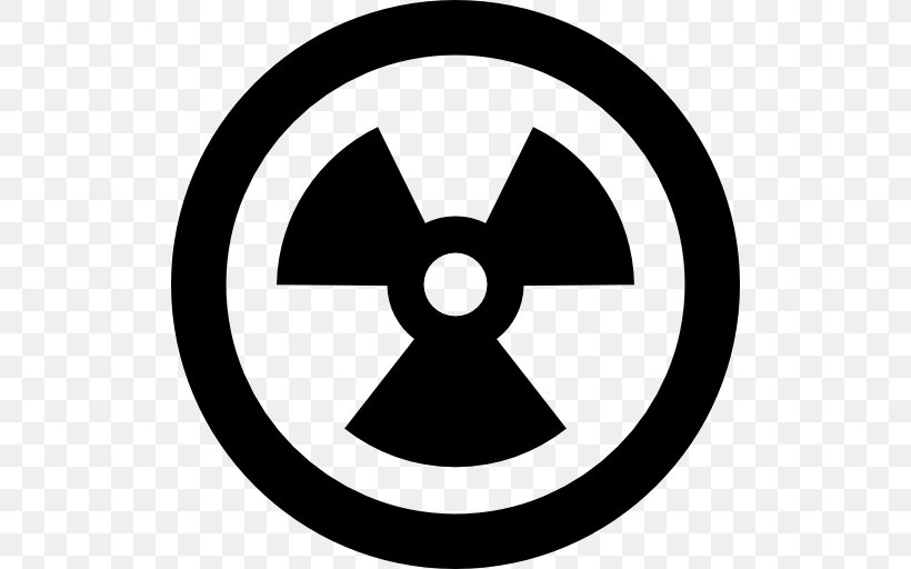 Radiation Radioactive Decay Biological Hazard, PNG, 512x512px, Radiation, Area, Biological Hazard, Black And White, Brand Download Free