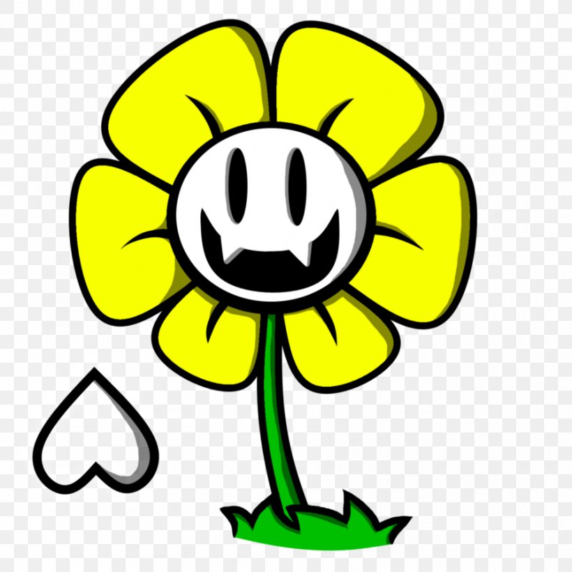 Undertale DeviantArt Flowey, PNG, 894x894px, Watercolor, Cartoon, Flower, Frame, Heart Download Free