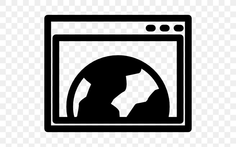 Web Browser Symbol Browser User Interface, PNG, 512x512px, Web Browser, Area, Black, Black And White, Brand Download Free