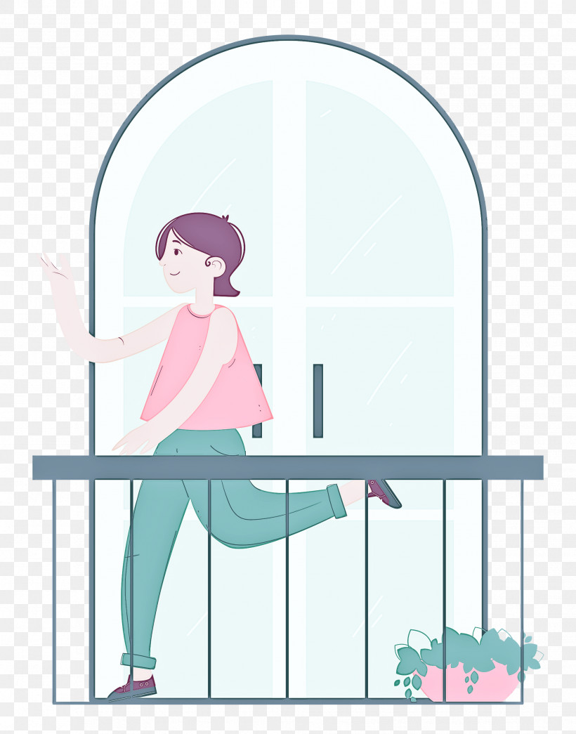 Balcony Home Rest, PNG, 1961x2500px, Balcony, Cartoon, Furniture, Geometry, Home Download Free