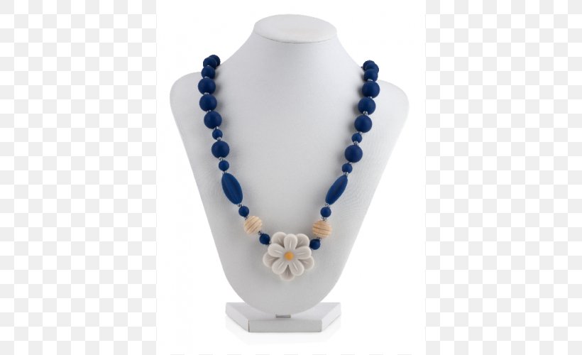 Necklace Cobalt Blue Bead Gemstone, PNG, 500x500px, Necklace, Bead, Blue, Charms Pendants, Cobalt Download Free