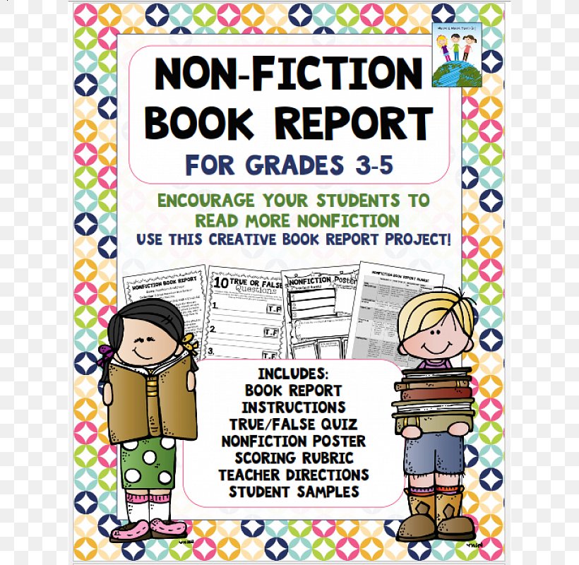 Non-fiction Book Report National Primary School Rubric Fourth Grade, PNG, 800x800px, Nonfiction, Area, Book Report, Fiction, Fourth Grade Download Free