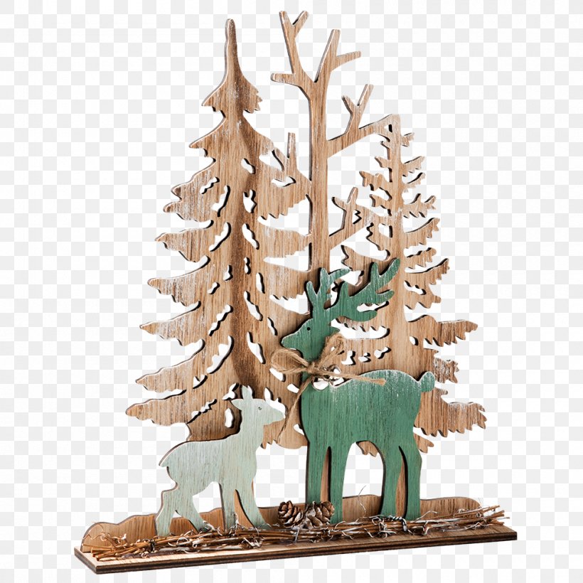 Christmas Tree Reindeer Christmas Ornament Wood, PNG, 1000x1000px, Christmas Tree, Christmas, Christmas Decoration, Christmas Ornament, Decor Download Free