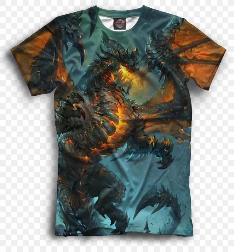 World Of Warcraft: Cataclysm Hearthstone T-shirt Heroes Of The Storm Warcraft: Day Of The Dragon, PNG, 1115x1199px, World Of Warcraft Cataclysm, Art, Blizzard Entertainment, Clothing, Diablo Download Free
