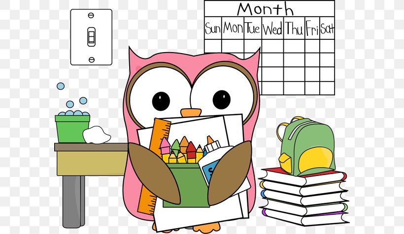 Owl School Classroom Clip Art, PNG, 600x476px, Owl, Area, Cartoon, Class, Classroom Download Free