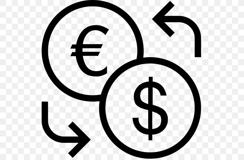Foreign Exchange Market Exchange Rate Money Currency Symbol, PNG, 540x540px, Foreign Exchange Market, Area, Bank, Black And White, Brand Download Free