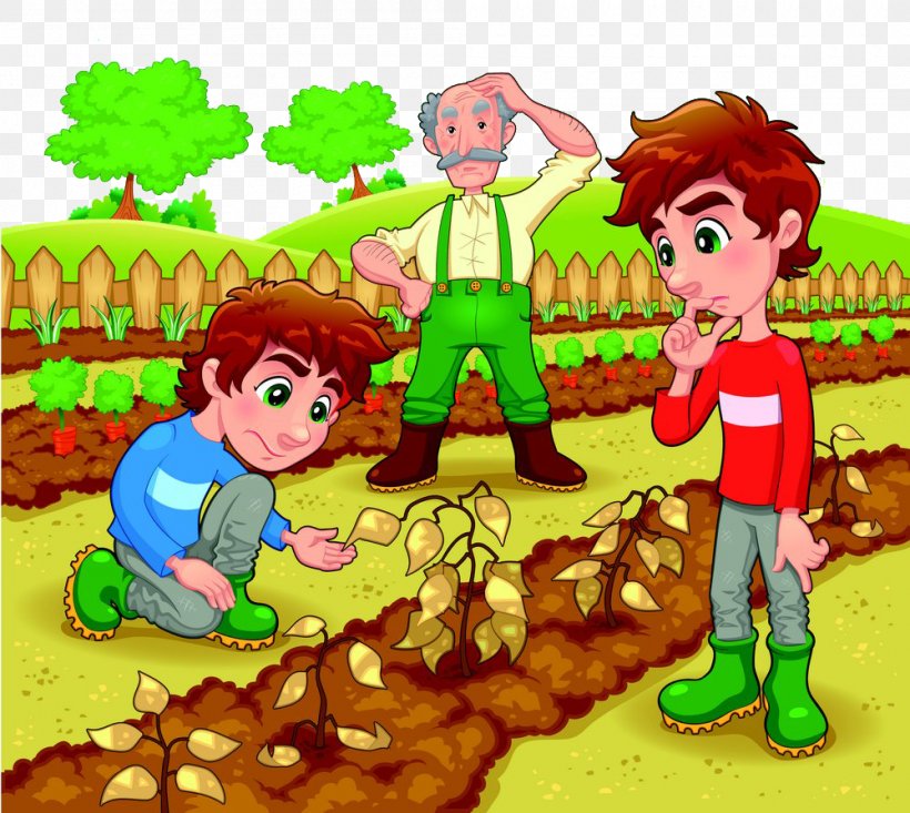 Garden Cartoon Royalty-free Illustration, PNG, 1000x895px, Garden, Art, Cartoon, Child, Drawing Download Free