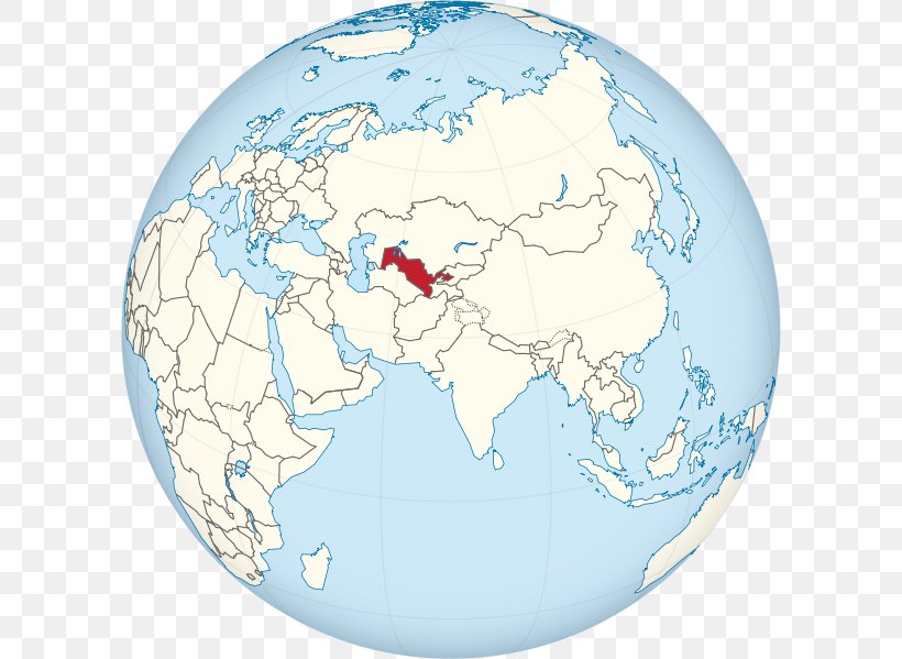 Globe Tajikistan Turkmenistan Uzbekistan Earth, PNG, 600x599px, Globe, Afroeurasia, Country, Earth, Landlocked Country Download Free