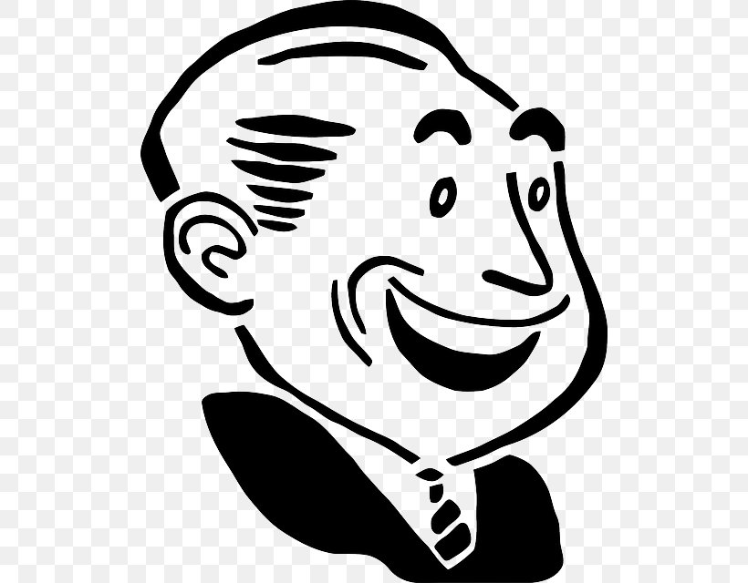 Smile Man Drawing Clip Art, PNG, 512x640px, Smile, Area, Art, Artwork, Black Download Free