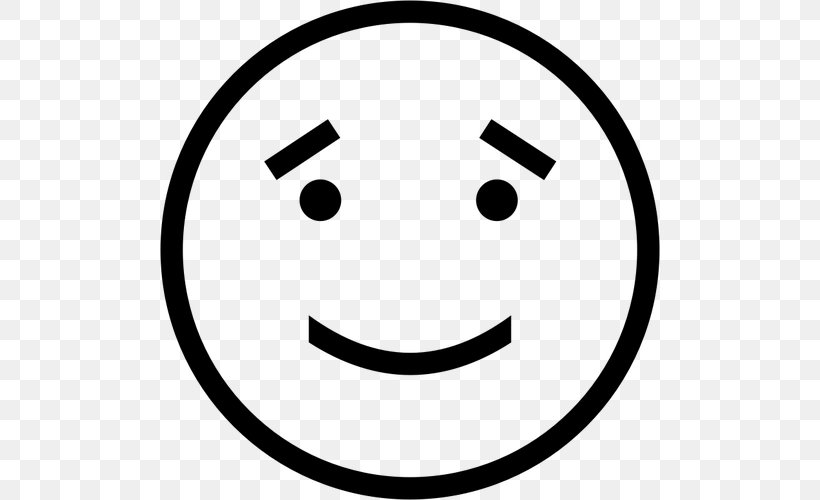 Smiley Sadness Emoticon Clip Art, PNG, 500x500px, Smiley, Area, Black And White, Crying, Drawing Download Free