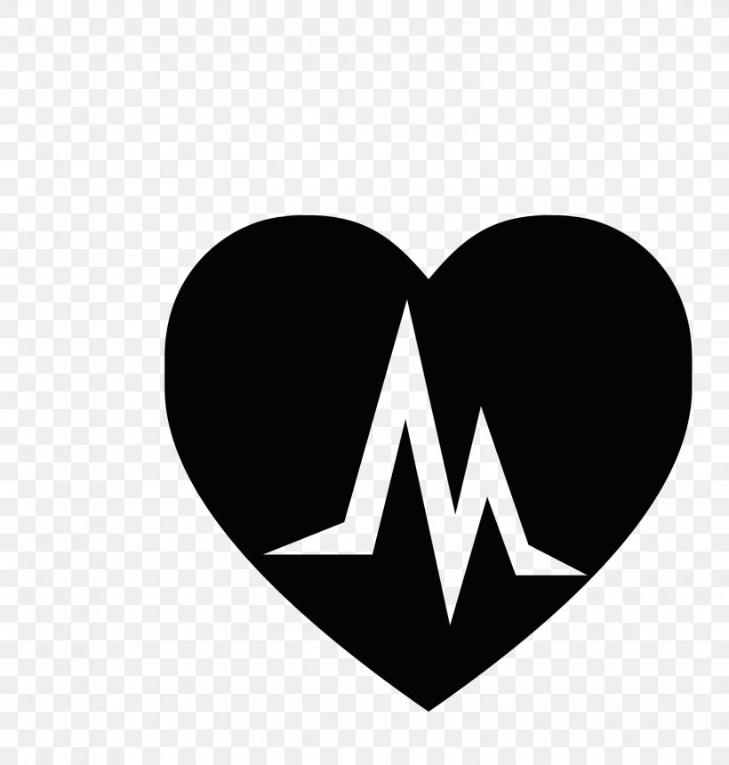 Logo Heart Electrocardiography Black, PNG, 1553x1629px, Logo, Black, Black And White, Brand, Electrocardiography Download Free