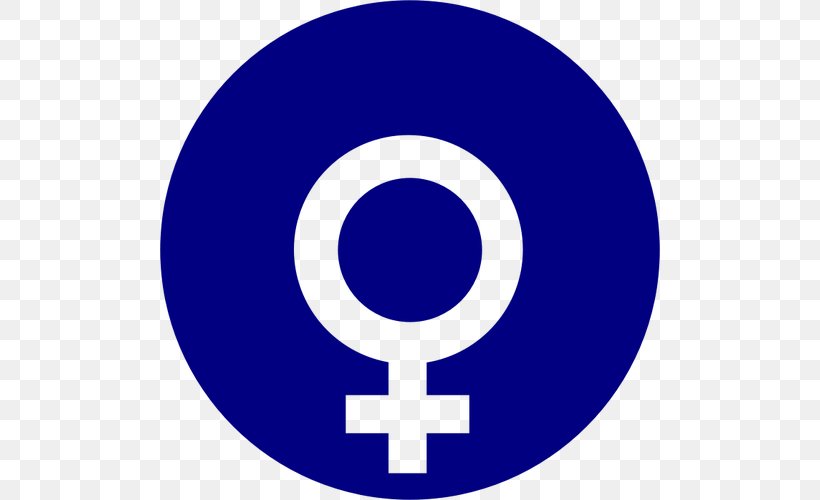 Gender Symbol Violence Against Women Female Woman, PNG, 500x500px, Gender Symbol, Area, Blue, Brand, Electric Blue Download Free