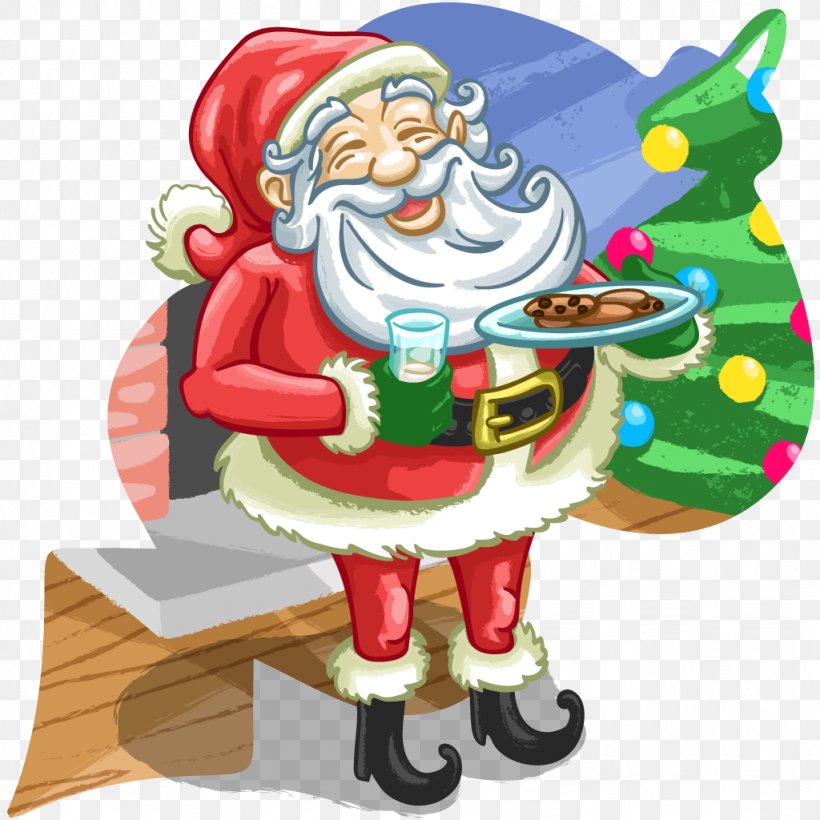 Santa Claus Mrs. Claus Christmas Ornament Santa's Workshop North Pole, PNG, 1024x1024px, Santa Claus, Art, Christmas, Christmas Decoration, Christmas Ornament Download Free