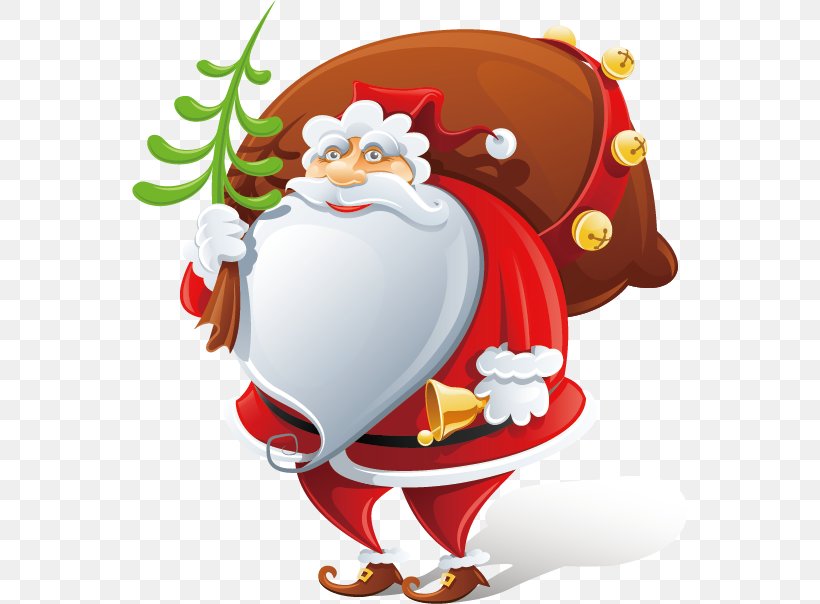 Santa Claus Reindeer Christmas Silhouette Illustration, PNG, 556x604px, Santa Claus, Caricature, Christmas, Christmas Decoration, Christmas Ornament Download Free
