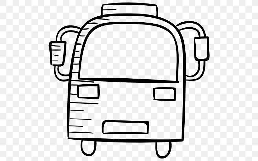 School Bus Car Public Transport, PNG, 512x512px, Bus, Area, Black, Black And White, Car Download Free