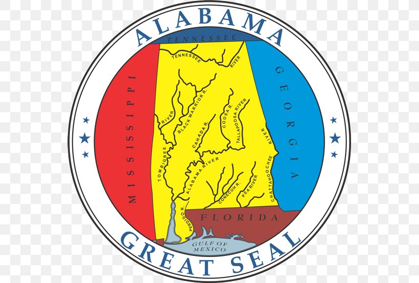 Seal Of Alabama Great Seal Of The United States Clip Art, PNG, 555x555px, Alabama, Area, Great Seal Of The United States, Logo, Seal Download Free