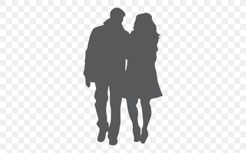 Silhouette Romance Film Clip Art, PNG, 512x512px, Silhouette, Black And White, Brand, Felipe Aquino, Film Download Free