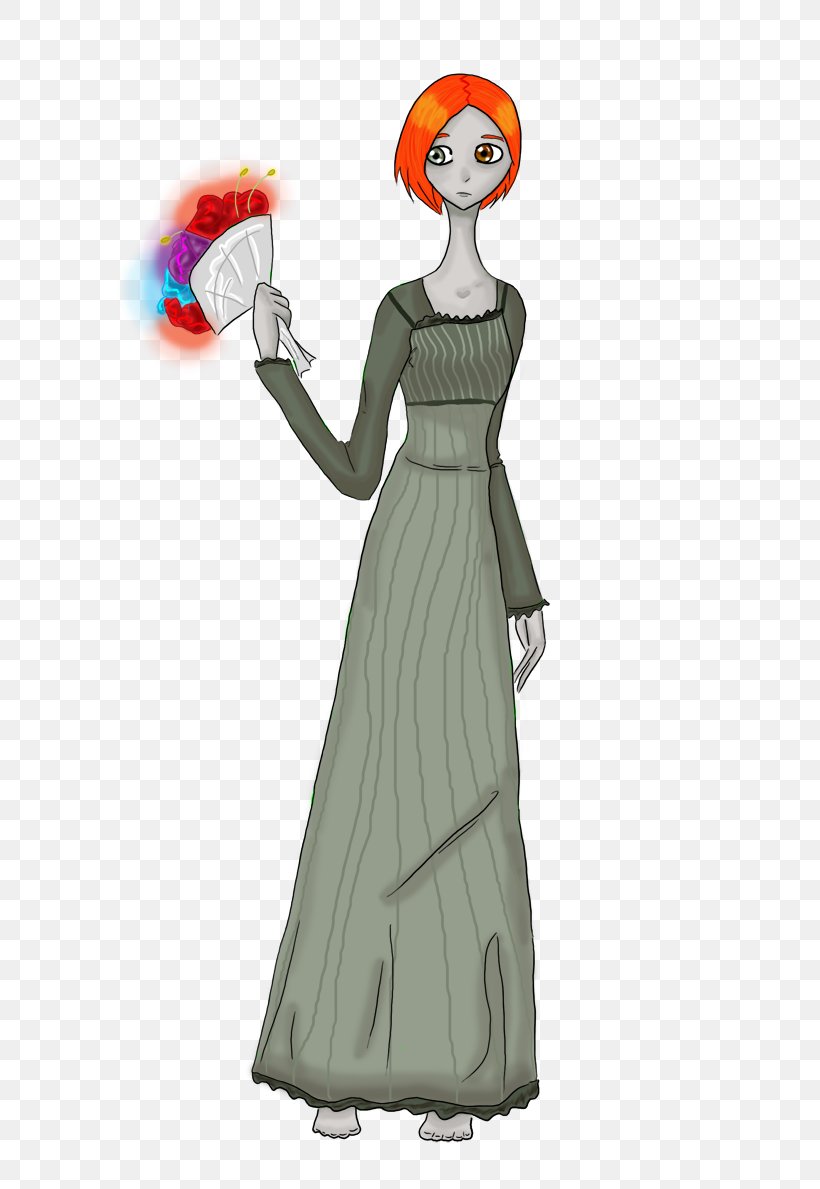Gown Cartoon Shoulder Character, PNG, 600x1189px, Watercolor, Cartoon, Flower, Frame, Heart Download Free
