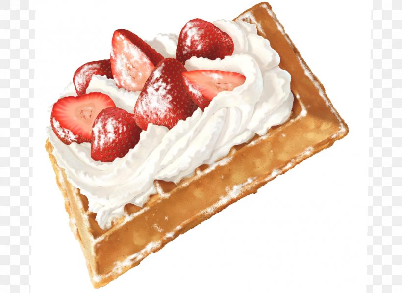Belgian Waffle Strawberry Pie Belgian Cuisine Sweetness, PNG, 958x698px, Belgian Waffle, Belgian Cuisine, Cream, Dairy Product, Dessert Download Free