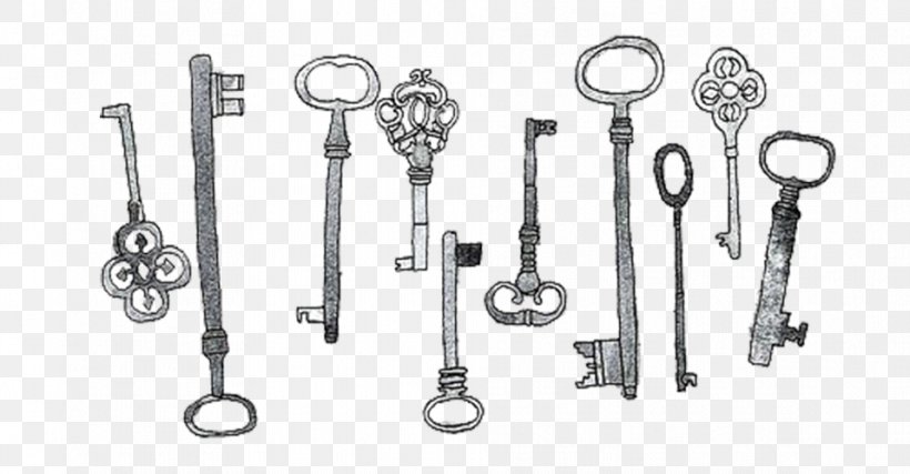 Drawing Key Illustration, PNG, 958x500px, Drawing, Art, Black And White, Body Jewelry, Doodle Download Free