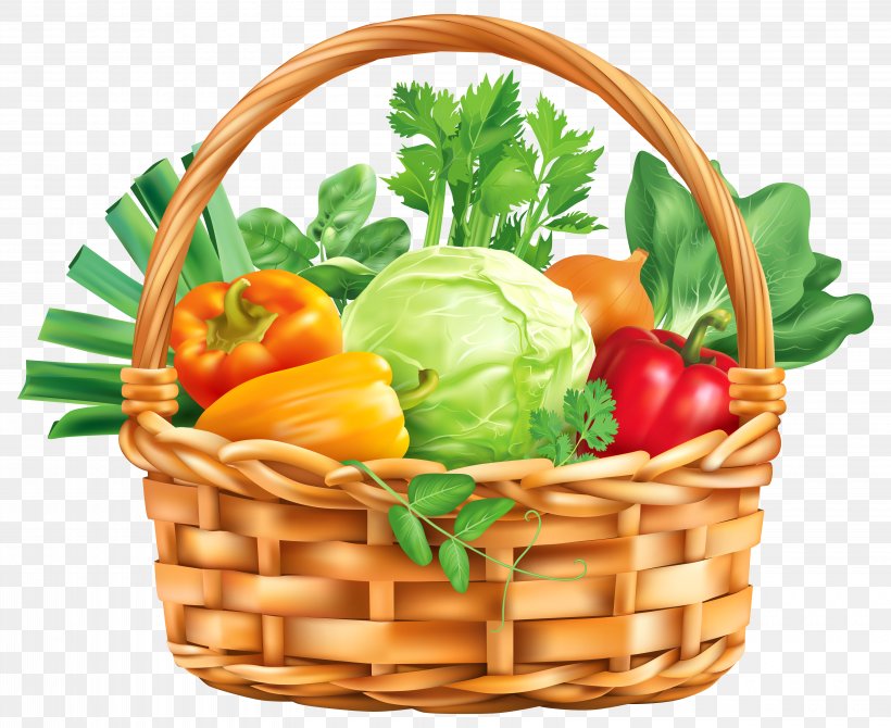 Veggie Burger Vegetable Basket Fruit Clip Art, PNG, 6340x5181px, Veggie Burger, Apple, Basket, Can Stock Photo, Diet Food Download Free