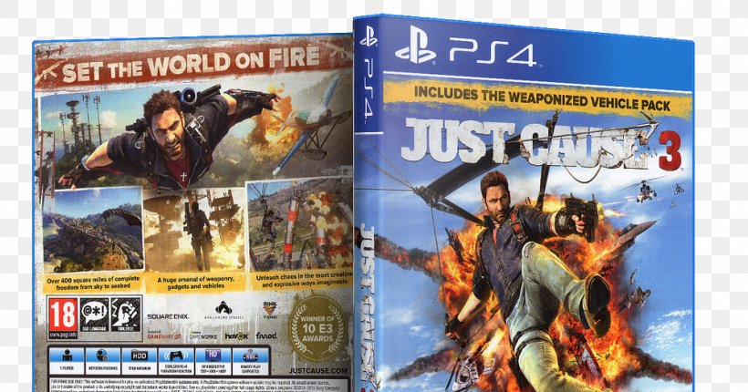 Just Cause 3 Just Cause 2 PlayStation 4 PlayStation 3, PNG, 1000x525px, Just Cause 3, Advertising, Computer Software, Downloadable Content, Film Download Free