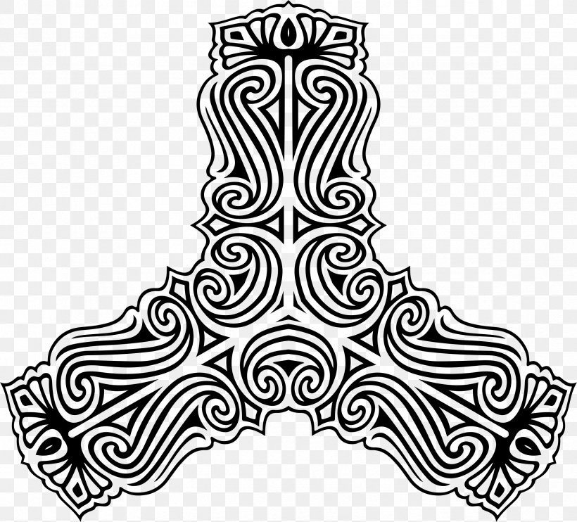 Line Art Ornament Black And White, PNG, 2372x2148px, Line Art, Area, Art, Black, Black And White Download Free