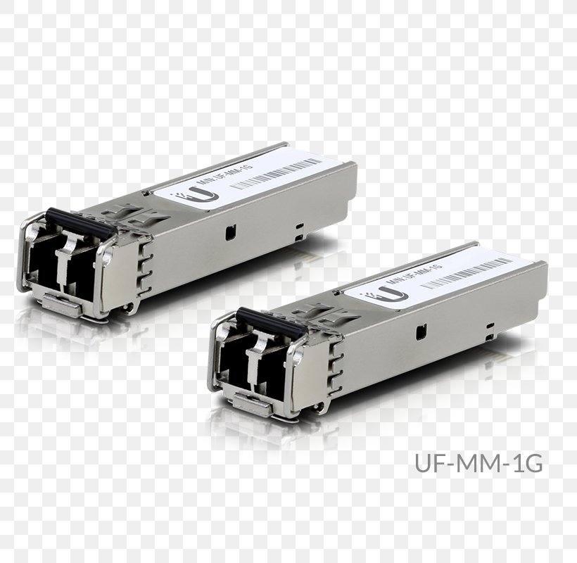 Small Form-factor Pluggable Transceiver Multi-mode Optical Fiber Ubiquiti U Fiber Multi-Mode Ubiquiti Networks Single-mode Optical Fiber, PNG, 800x800px, 10 Gigabit Ethernet, Multimode Optical Fiber, Computer Network, Data Transfer Rate, Electrical Connector Download Free