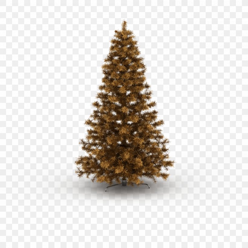 The Golden Christmas Tree, PNG, 2000x2000px, Pine, Christmas, Christmas Decoration, Christmas Ornament, Christmas Tree Download Free