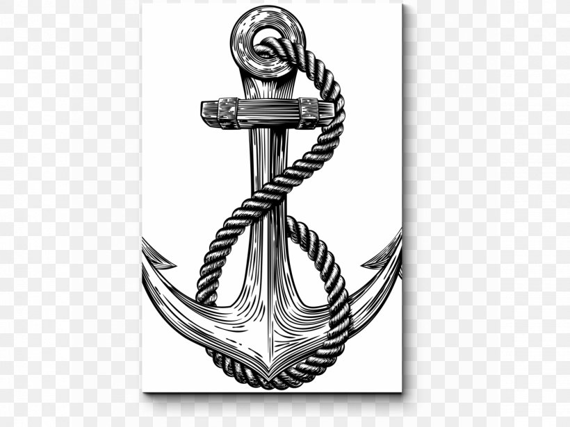 Anchor Drawing Royalty-free, PNG, 1400x1050px, Anchor, Black And White, Drawing, Hardware Accessory, Royaltyfree Download Free