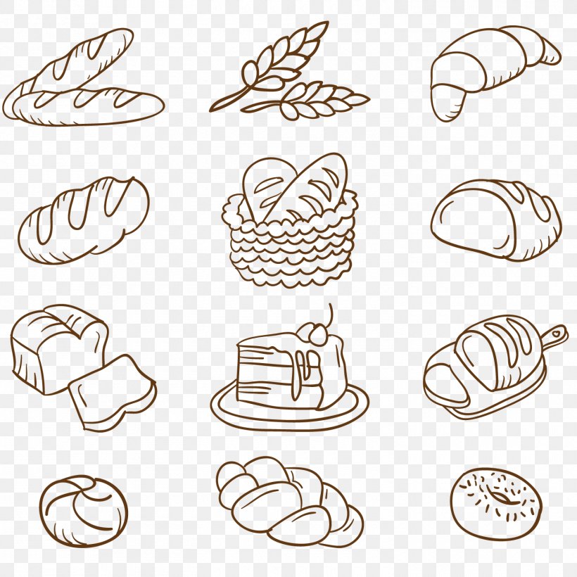 Bakery Baguette Bread Drawing, PNG, 1500x1500px, Bakery, Baguette, Baking, Body Jewelry, Bread Download Free