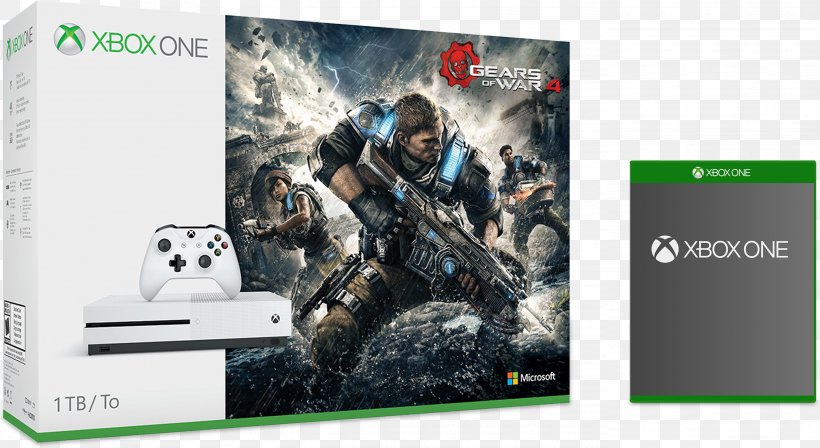 Gears Of War 4 Xbox One Controller Microsoft Xbox One S Video Game Consoles Video Games, PNG, 2765x1514px, Gears Of War 4, Brand, Electronic Device, Gadget, Gears Of War Download Free
