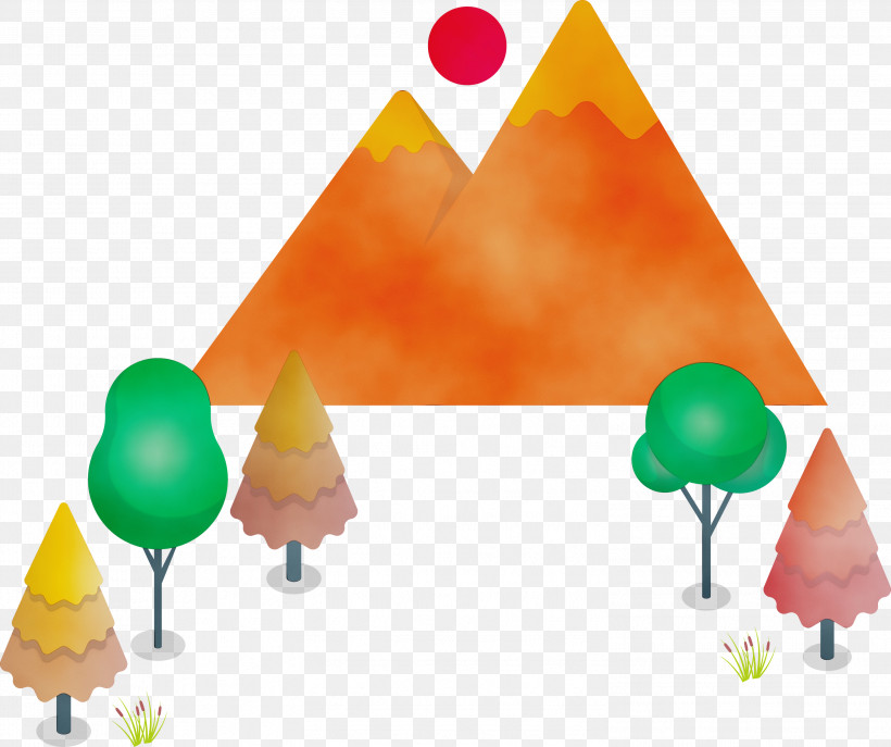 Orange S.a., PNG, 2999x2516px, Tree, Forest, Orange Sa, Paint, Watercolor Download Free