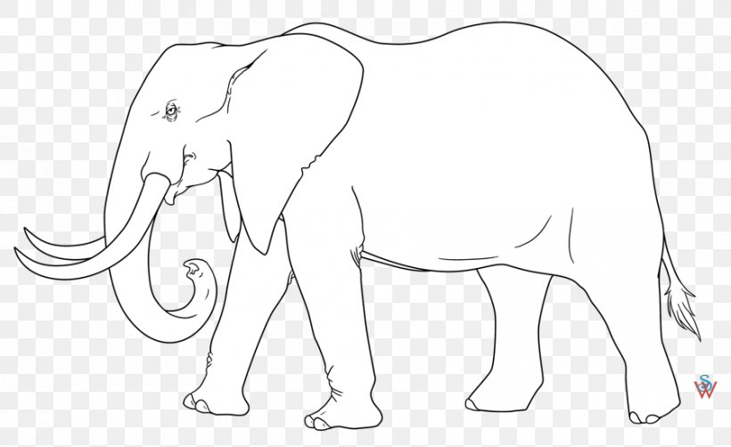 African Elephant Indian Elephant Pack Animal Mammal Sketch, PNG, 900x552px, Watercolor, Cartoon, Flower, Frame, Heart Download Free