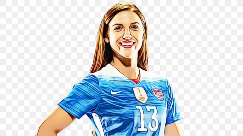 Alex Morgan Saving The Team T-shirt United States Women's National Soccer Team Football, PNG, 1334x750px, Alex Morgan, Electric Blue, Fifa, Football, Football Player Download Free