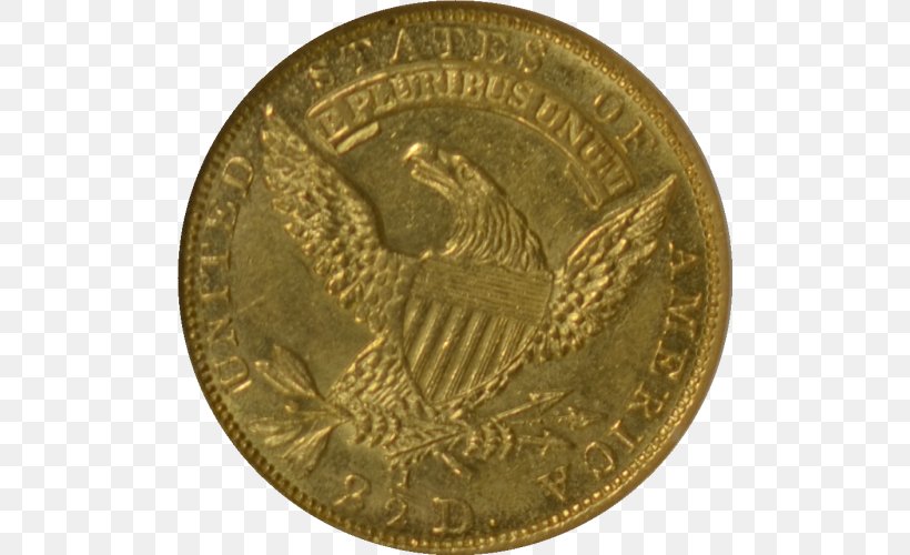 Coin Philadelphia Mint Gold Halfpenny Eagle, PNG, 500x500px, Coin, Bronze Medal, Coin Collecting, Currency, Eagle Download Free