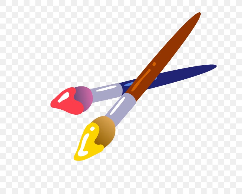 Paintbrush Watercolor Painting Eraser, PNG, 648x660px, Paintbrush, Cartoon, Color, Cutlery, Eraser Download Free