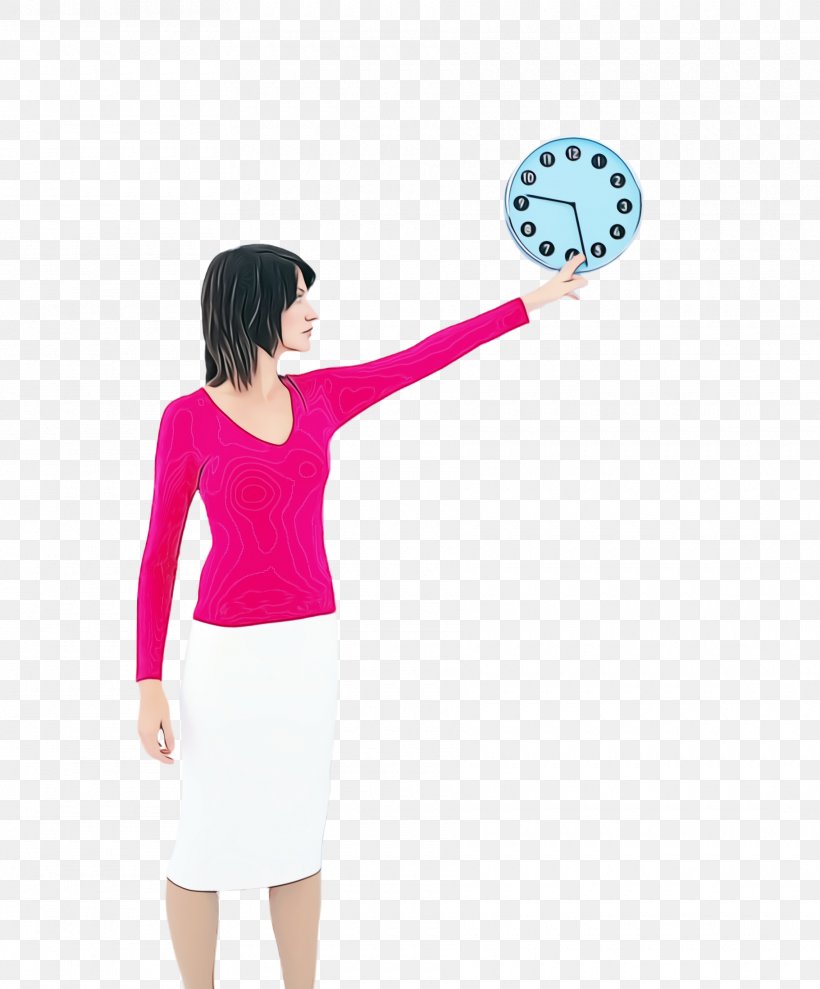 Pink Arm Magenta Clock Play, PNG, 1820x2196px, Watercolor, Arm, Clock, Magenta, Paint Download Free