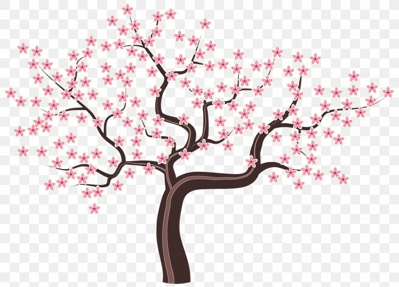 Clip Art Flower Tree Openclipart, PNG, 3000x2162px, Flower, Art, Blossom, Botany, Branch Download Free