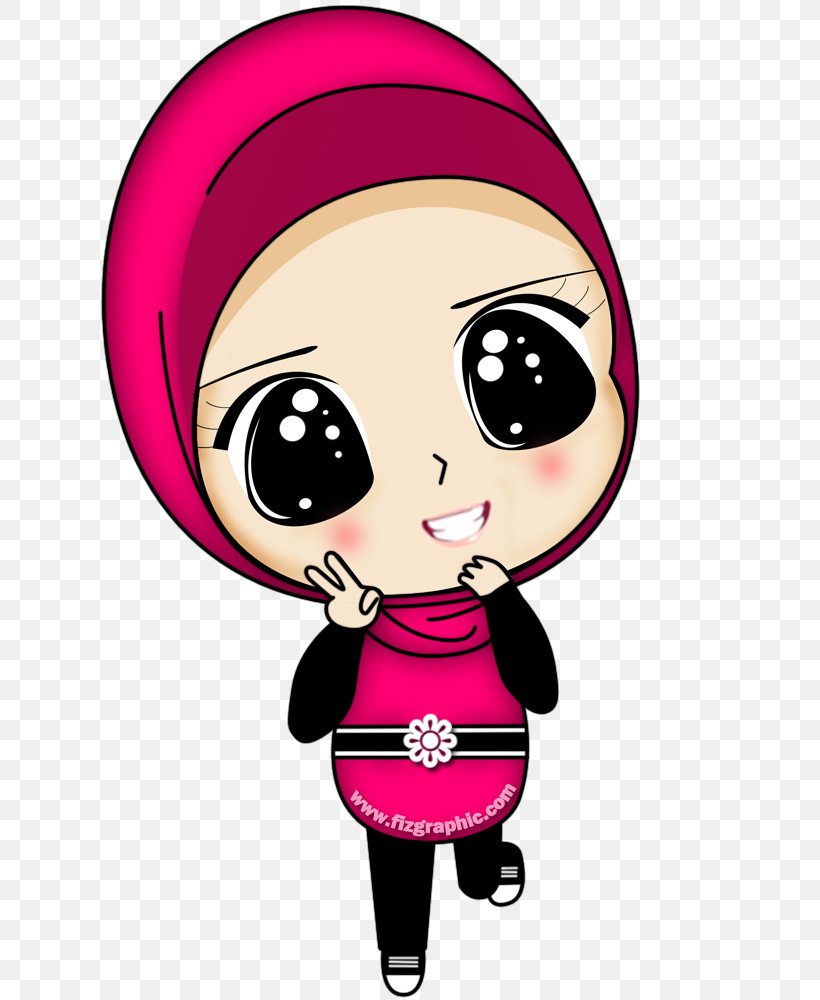 Muslim Cartoon Islam Hijab, PNG, 700x1000px, Muslim, Animation, Art, Black  Hair, Cartoon Download Free