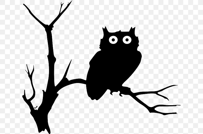Owl Silhouette Drawing Clip Art, PNG, 640x544px, Owl, Artwork, Beak, Bird, Bird Of Prey Download Free