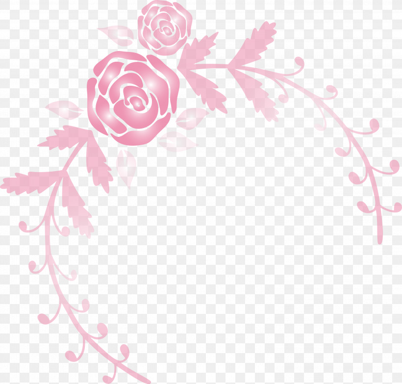 Rose Frame Flower Frame Wedding Frame, PNG, 3000x2868px, Rose Frame, Flower, Flower Frame, Heart, Pedicel Download Free