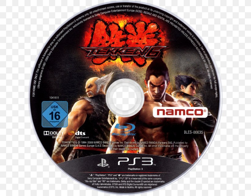 Tekken 6, PNG, 640x640px, Tekken 6, Arcade Game, Compact Disc, Database, Dvd Download Free