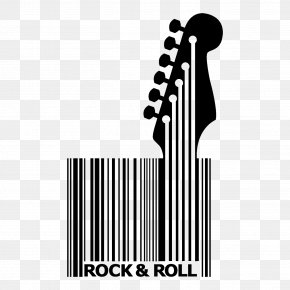 Guitar - Wall Decal Barcode Sticker PNG