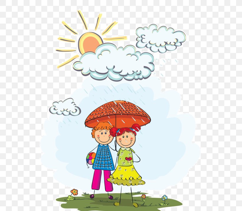 Rain Thunderstorm Clip Art Illustration Weather, PNG, 600x716px, Rain, Art, Cartoon, Child, Child Art Download Free