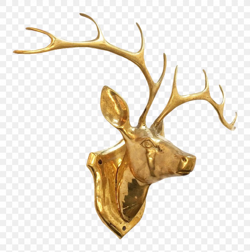Reindeer Elk Antler Brass, PNG, 1600x1611px, Reindeer, Antler, Brass, Chairish, Deer Download Free